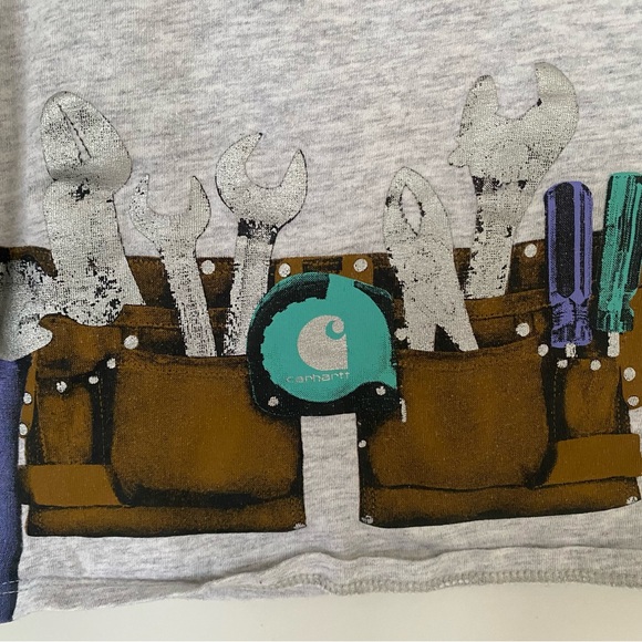 Carhartt Toddler Girl T-Shirt Ruffle Sleeve Size 2T - Picture 2 of 6